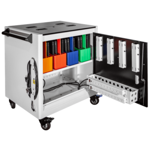 32-Device Mobile Charging Cart with Removable Baskets