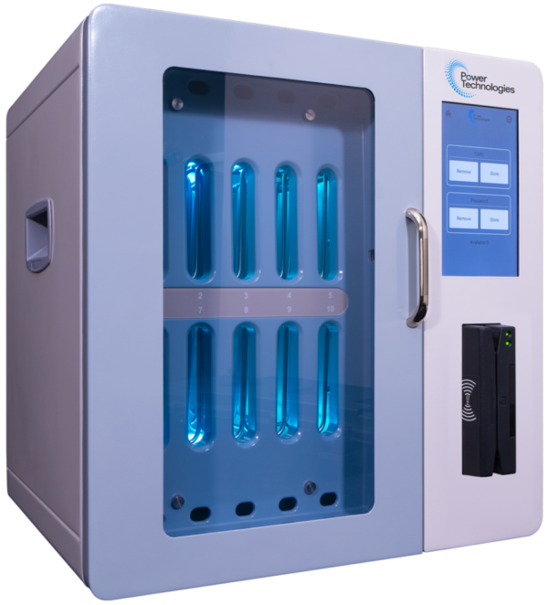 Smart Charging Cabinet for Securing and Sanitizing Phones