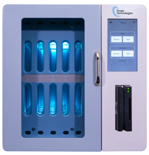 Smart Charging Cabinet for Securing and Sanitizing Phones