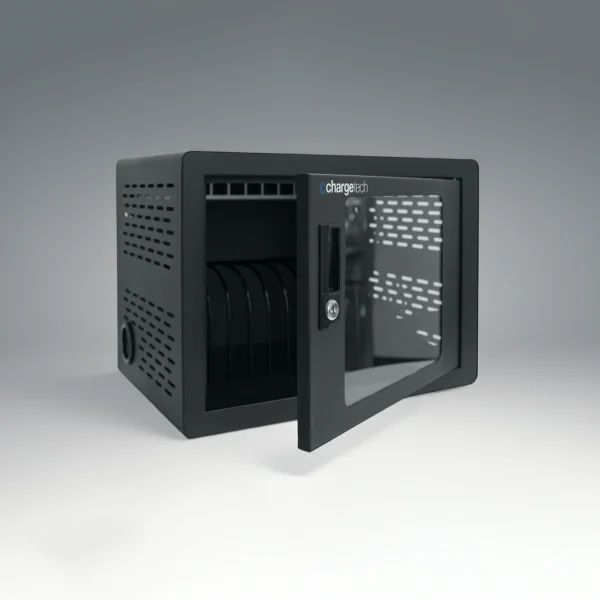 Locking 12-Device AC Charging Cabinet with UV Light