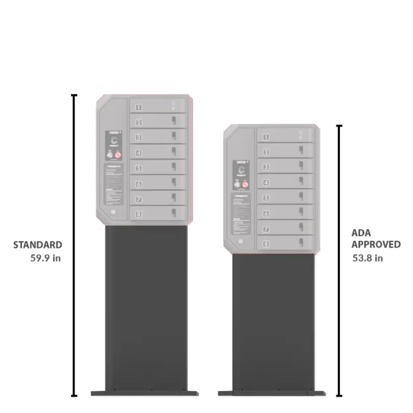 Floor Stand for Guardian-8 Charging Cabinet – Standard & ADA