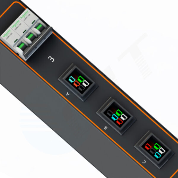 High-Power Power Distribution Unit with 125A Breaker & Monitor