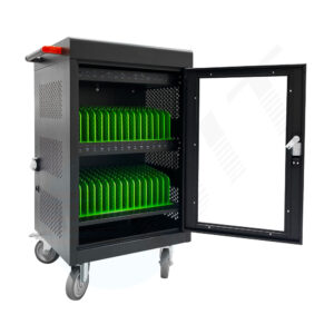 Mobile Charging Cabinet with Lockable Door and USB Ports