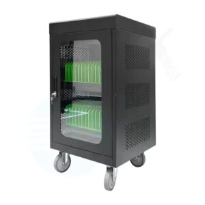 Mobile Charging Cabinet with Lockable Door and USB Ports