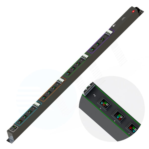 High-Power Power Distribution Unit with 125A Breaker & Monitor