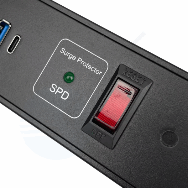 Industrial Power Distribution Unit with USB and Surge Protection