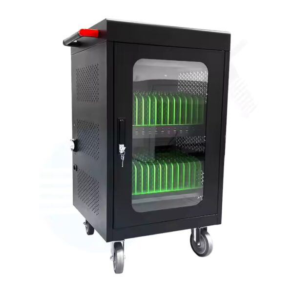Mobile Charging Cabinet with Lockable Door and USB Ports
