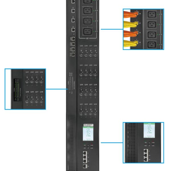 24-Outlet Rack Mount Smart Power Distribution Unit 150A