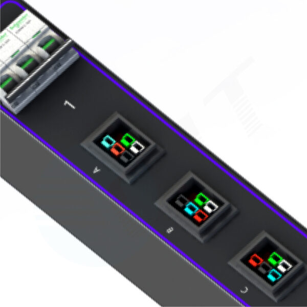 High-Power Power Distribution Unit with 125A Breaker & Monitor