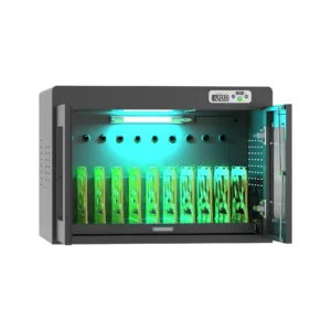 Secure UV Disinfecting Charging Cabinet for 10 Devices