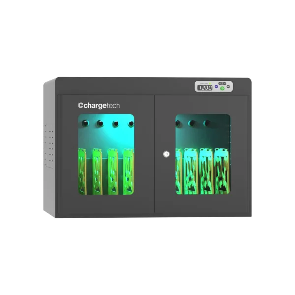 Secure UV Disinfecting Charging Cabinet for 10 Devices