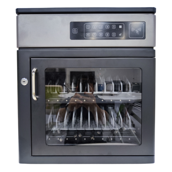 Secure 20-Device USB-C Charging Cabinet with RFID Access