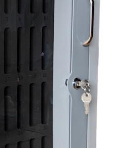 secure 40-device smartphone charging cabinet