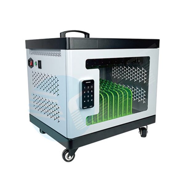 Sichere mobile Ladestation für 10 Laptops und Tablets USB-C